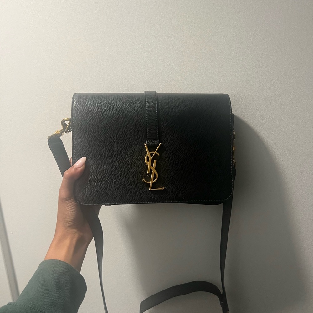 YSL Universite Black Leather Crossbody - gently used and no major flaws